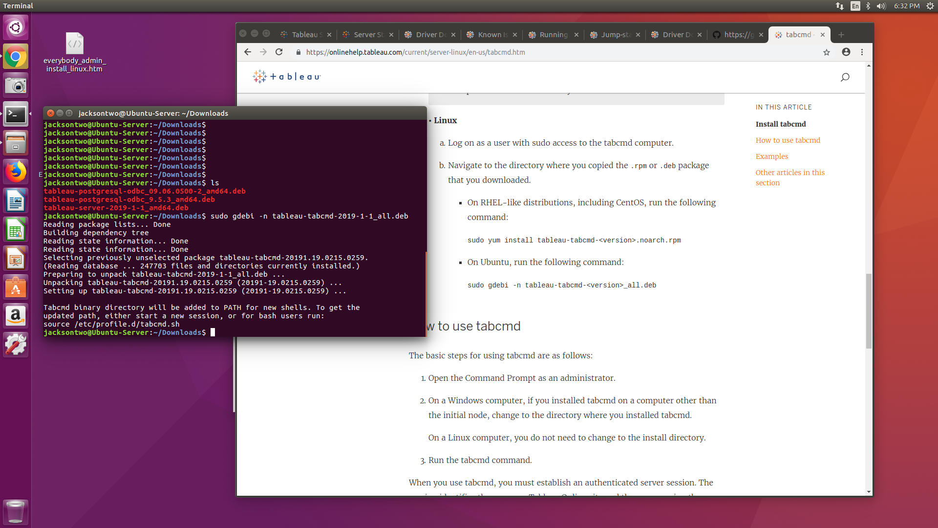 aws cli install windows vs ubuntu